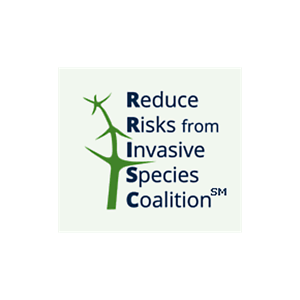 Reduce risks from invasive species coalition logo. 